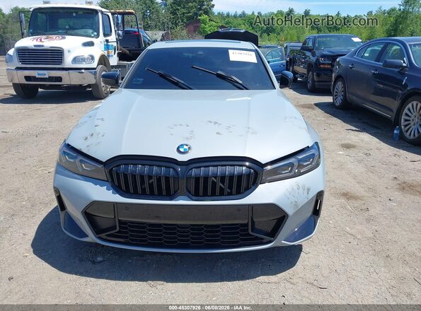 3MW89FF08P8C94456 2023 BMW 3 SERIES Gray Widok zestawu wskaźników