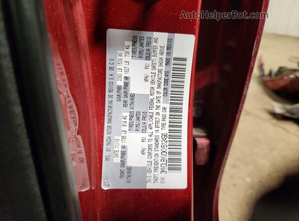 3MYDLBYV0KY512498 2019 TOYOTA YARIS Red Engine compartment view