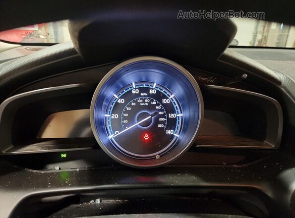 3MYDLBYV0KY512498 2019 TOYOTA YARIS Red Instrument cluster view