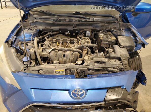 3MYDLBYV1HY185392 2017 TOYOTA YARIS Синий Вид задней части салона