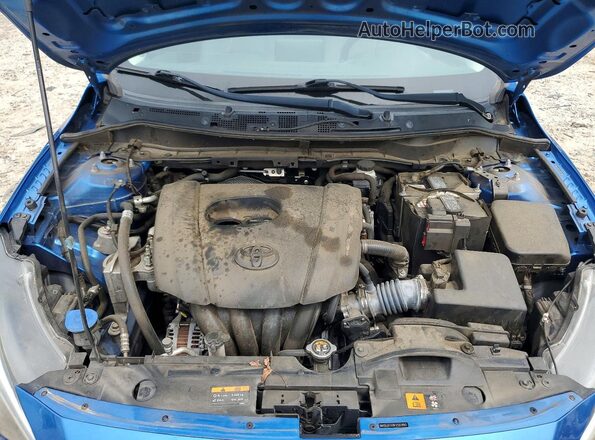 3MYDLBYV1KY522893 2019 TOYOTA YARIS Blue Widok wnętrza z tyłu
