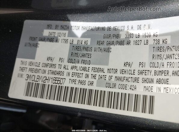 3MYDLBYV2HY165507 2017 TOYOTA YARIS IA Gray Vista del compartimento del motor