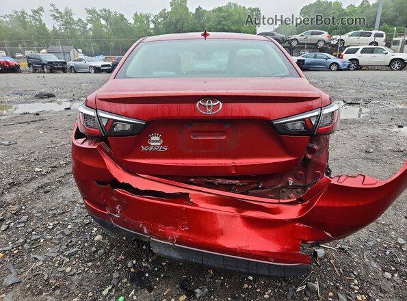 3MYDLBYV2KY511644 2019 TOYOTA YARIS Red Вид ззаду