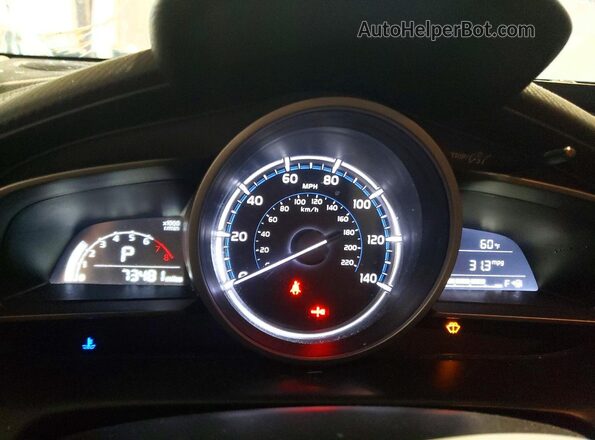 3MYDLBYV3KY527254 2019 TOYOTA YARIS White Widok zestawu wskaźników