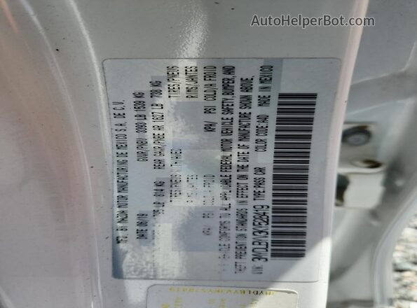 3MYDLBYV3KY528419 2019 TOYOTA YARIS White VIN sticker view