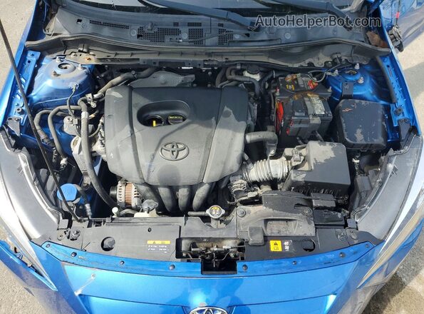 3MYDLBYV4HY175424 2017 TOYOTA YARIS Blue უკანა სალონის ხედი