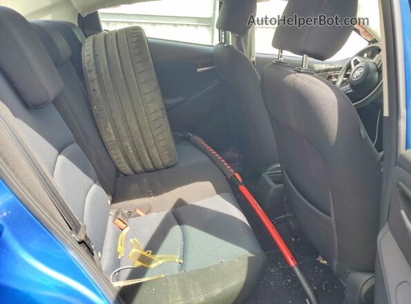 3MYDLBYV4HY175424 2017 TOYOTA YARIS Blue უკანა სავარძლების ხედი