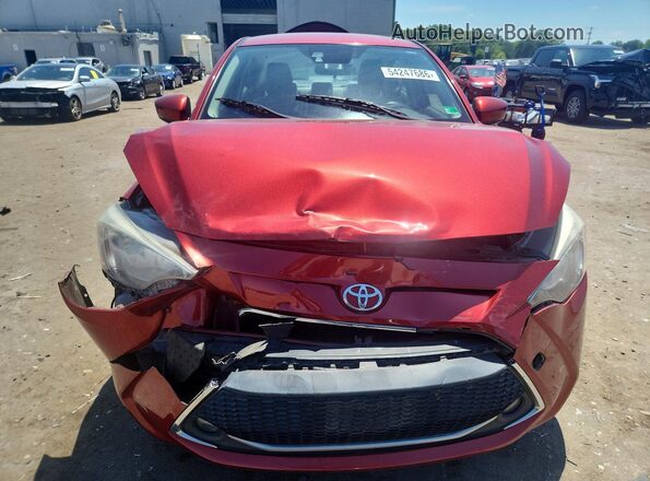 3MYDLBYV5KY503389 2019 TOYOTA YARIS Red Vista frontal