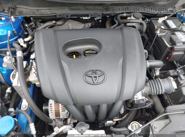 3MYDLBYV5KY522282 2019 TOYOTA YARIS Blue უკანა ხედი