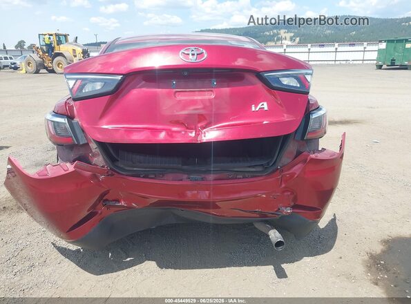 3MYDLBYV6JY302891 2018 TOYOTA YARIS IA Burgundy Front view