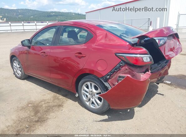3MYDLBYV6JY302891 2018 TOYOTA YARIS IA Burgundy Rear left