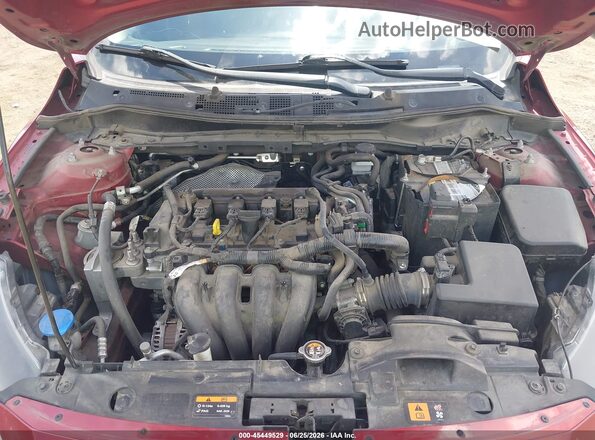 3MYDLBYV6JY302891 2018 TOYOTA YARIS IA Burgundy Rear view