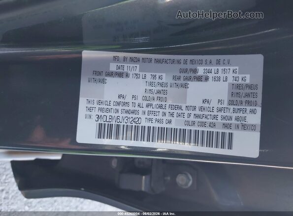 3MYDLBYV6JY312420 2018 TOYOTA YARIS IA Gray Vista del compartimento del motor