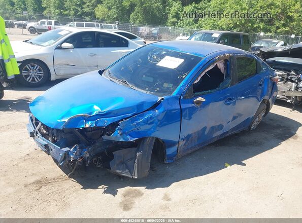 3MYDLBYV7HY182206 2017 TOYOTA YARIS IA Blue Vista tres cuartos delantera izquierda