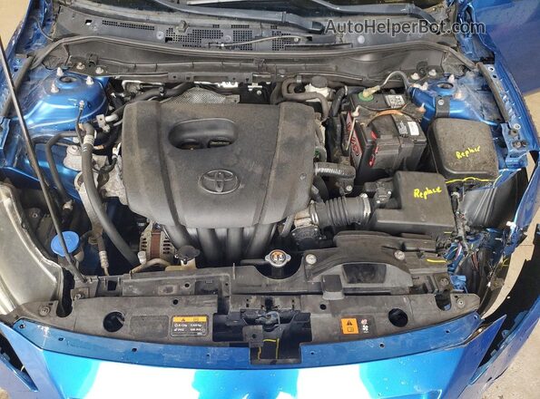 3MYDLBYV7JY329825 2018 TOYOTA YARIS Blue Widok wnętrza z tyłu