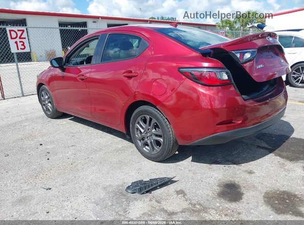 3MYDLBYV8KY500888 2019 TOYOTA YARIS Red Trasero izquierdo