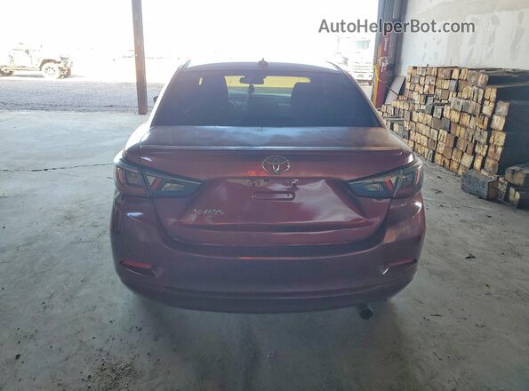 3MYDLBYV9KY525752 2019 TOYOTA YARIS Red Вид ззаду