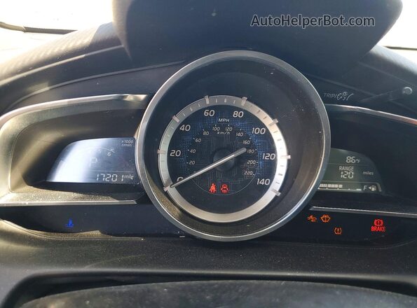 3MYDLBYVXHY184581 2017 TOYOTA YARIS Gray ხელსაწყოთა პანელის ხედი