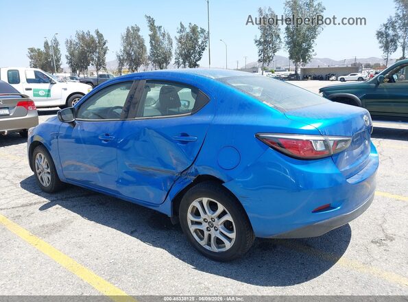 3MYDLBYVXJY308449 2018 TOYOTA YARIS IA Blue Rear left