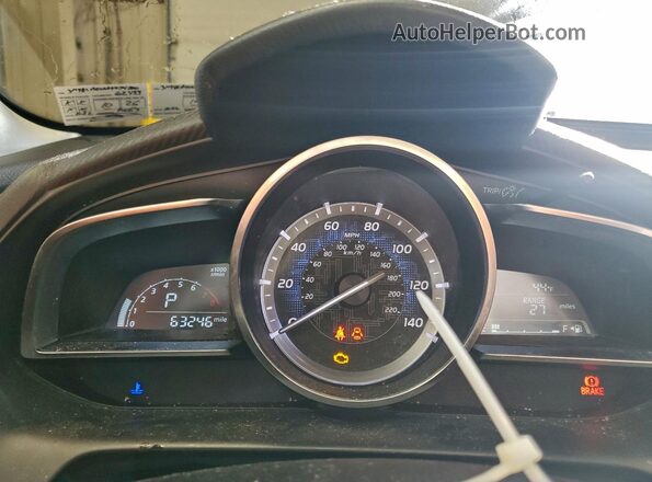 3MYDLBZV6GY134340 2016 TOYOTA SCION Black Widok zestawu wskaźników