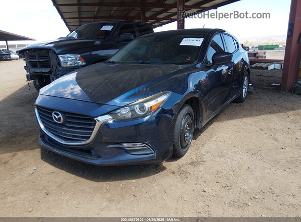 3MZBN1K71JM210645 2018 MAZDA 3 Blue Передня ліва чверть