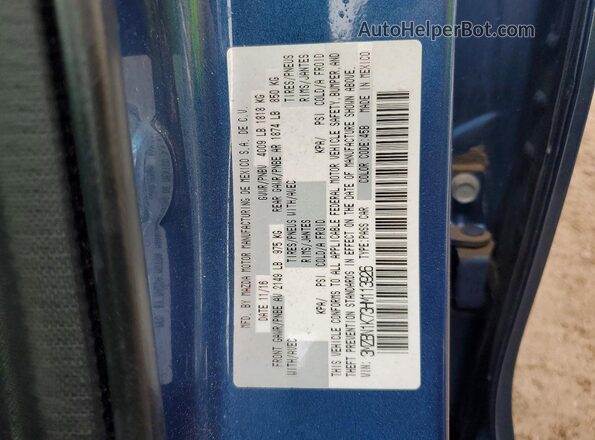 3MZBN1K73HM113926 2017 MAZDA 3 Blue 