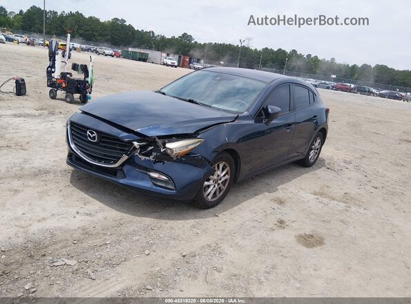 3MZBN1K76JM200810 2018 MAZDA 3 Синий Передняя левая четверть
