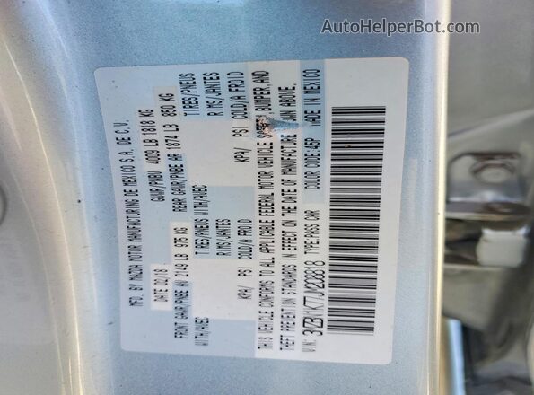 3MZBN1K77JM208818 2018 MAZDA 3 Gray Widok komory silnika