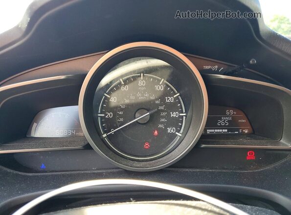 3MZBN1K78HM105501 2017 MAZDA 3 Gray Instrument cluster view