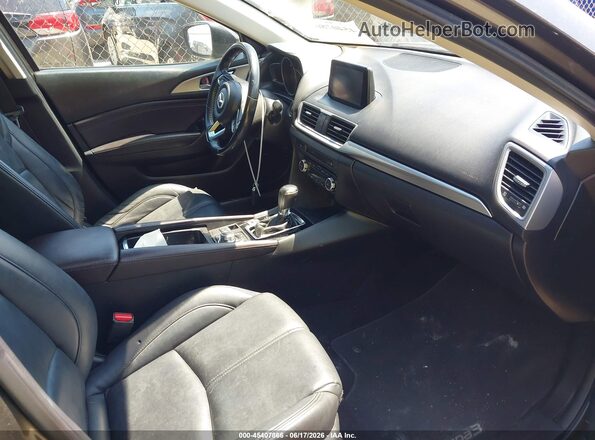 3MZBN1L30JM183823 2018 MAZDA 3 Brown Widok wnętrza z przodu