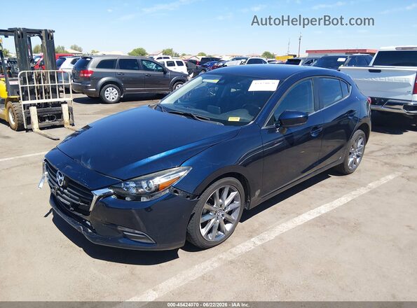 3MZBN1L31JM204615 2018 MAZDA 3 Blue Передня ліва чверть