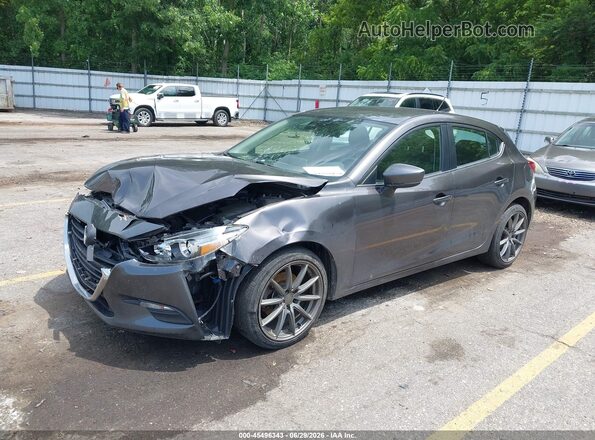 3MZBN1L31JM209040 2018 MAZDA 3 Gray წინა მარცხენა ხედი სამი მეოთხედიდან
