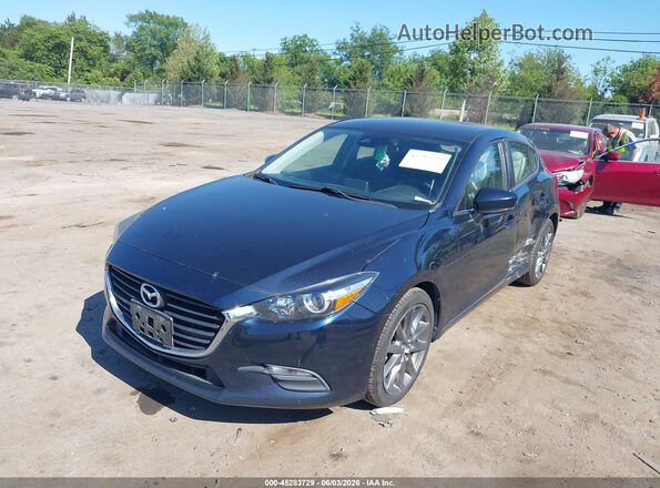 3MZBN1L33JM258286 2018 MAZDA 3 Blue Передня ліва чверть