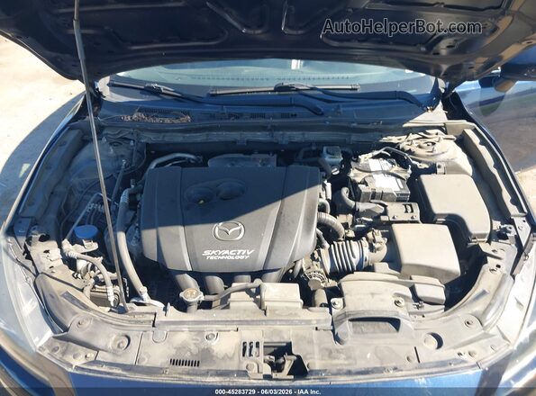 3MZBN1L33JM258286 2018 MAZDA 3 Blue Вид ззаду