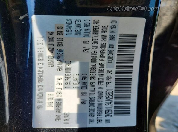 3MZBN1L34JM252531 2018 MAZDA 3 Black VIN sticker view