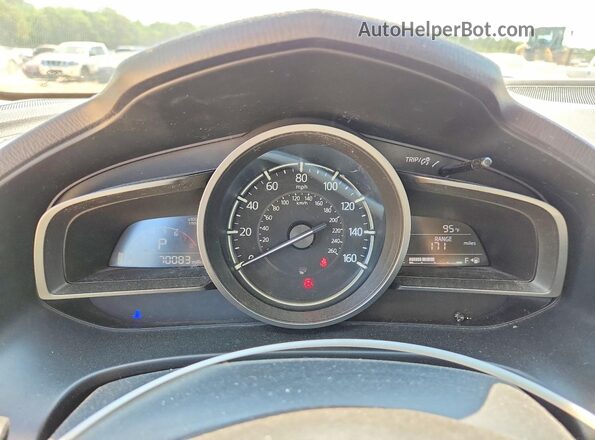 3MZBN1L34JM252531 2018 MAZDA 3 Black Instrument cluster view