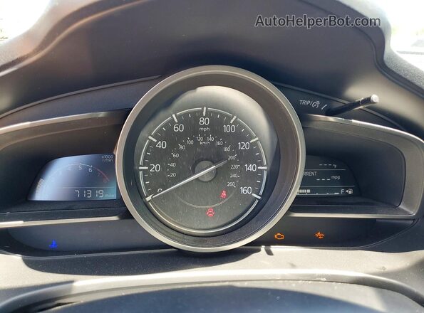 3MZBN1L34JM266252 2018 MAZDA 3 Blue Instrument cluster view