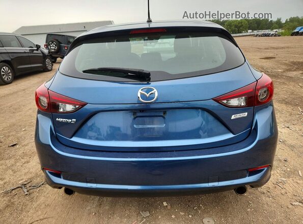 3MZBN1L35JM254840 2018 MAZDA 3 Синий Вид сзади