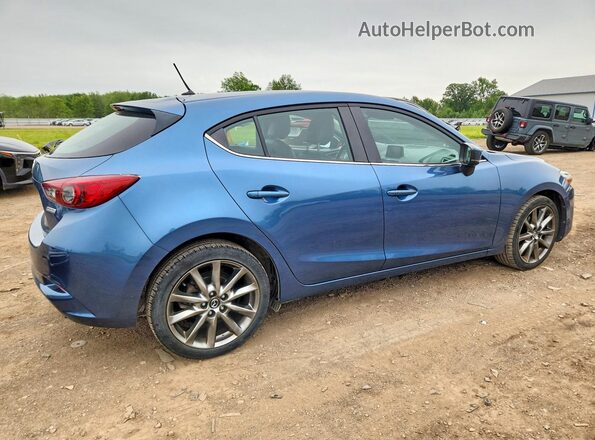 3MZBN1L35JM254840 2018 MAZDA 3 Синий Задняя правая четверть