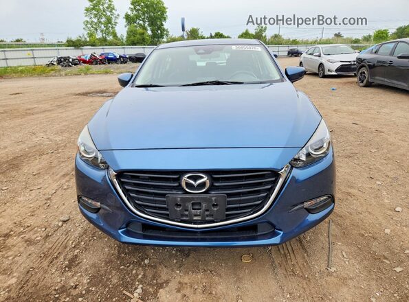3MZBN1L35JM254840 2018 MAZDA 3 Синий Вид спереди