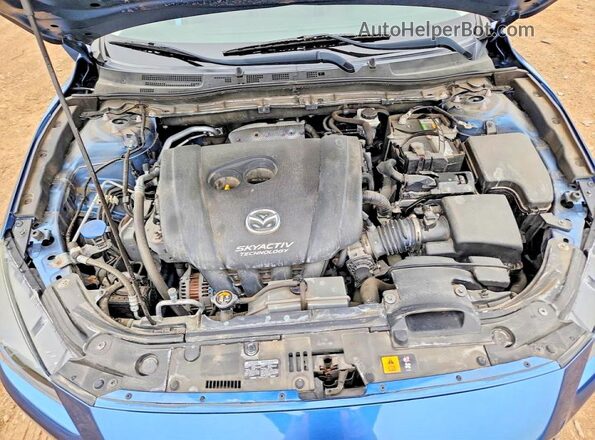 3MZBN1L35JM254840 2018 MAZDA 3 Синий Вид задней части салона