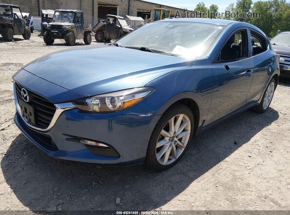 3MZBN1L73HM108580 2017 MAZDA 3 Blue Przód lewy