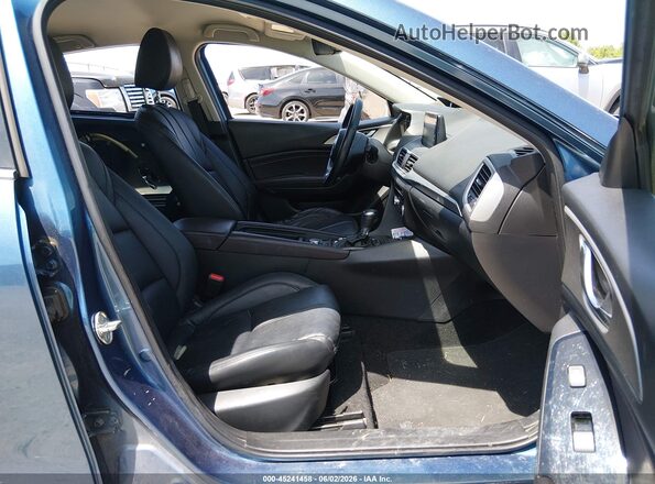 3MZBN1L73HM108580 2017 MAZDA 3 Blue Widok wnętrza z przodu