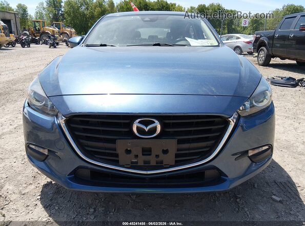 3MZBN1L73HM108580 2017 MAZDA 3 Blue Widok wnętrza z tyłu