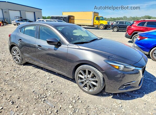 3MZBN1M38JM177475 2018 MAZDA MAZDA Gray Delantero derecho