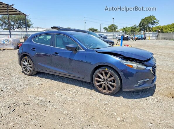 3MZBN1M38JM273221 2018 MAZDA 3 Blue Delantero derecho
