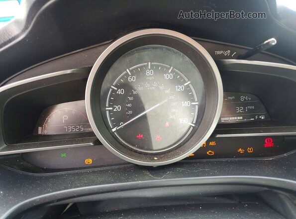 3MZBN1U70JM180177 2018 MAZDA 3 Blue Вид щитка приладів