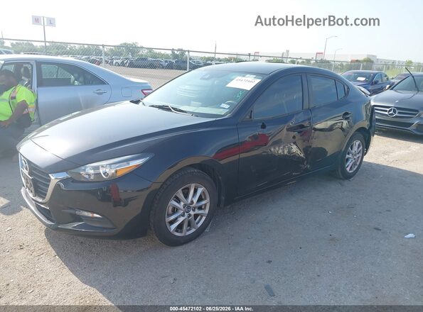 3MZBN1U70JM194192 2018 MAZDA 3 Black Առջևի ձախ երեք քառորդ տեսարան