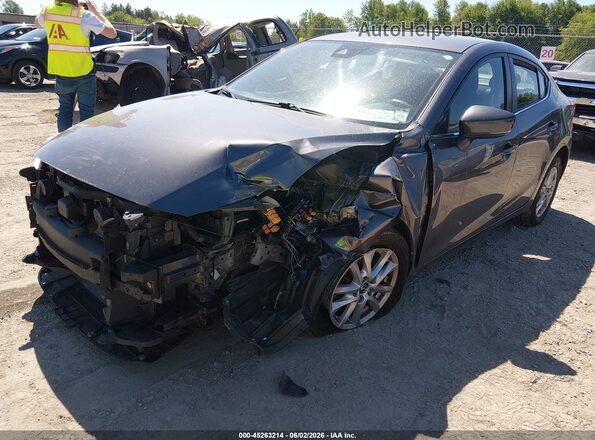 3MZBN1U73JM230263 2018 MAZDA 3 Gray წინა მარცხენა ხედი სამი მეოთხედიდან