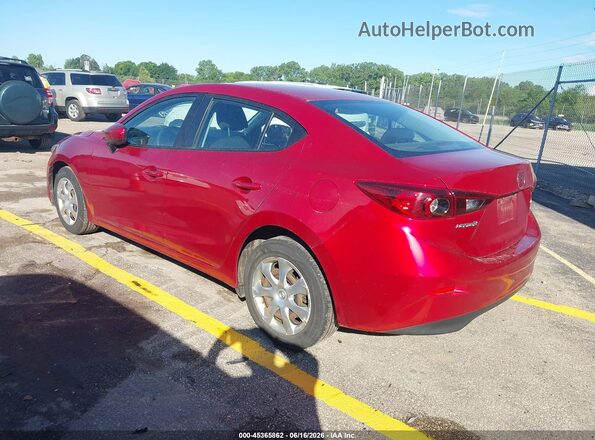 3MZBN1U76JM166803 2018 MAZDA 3 Red Trasero izquierdo
